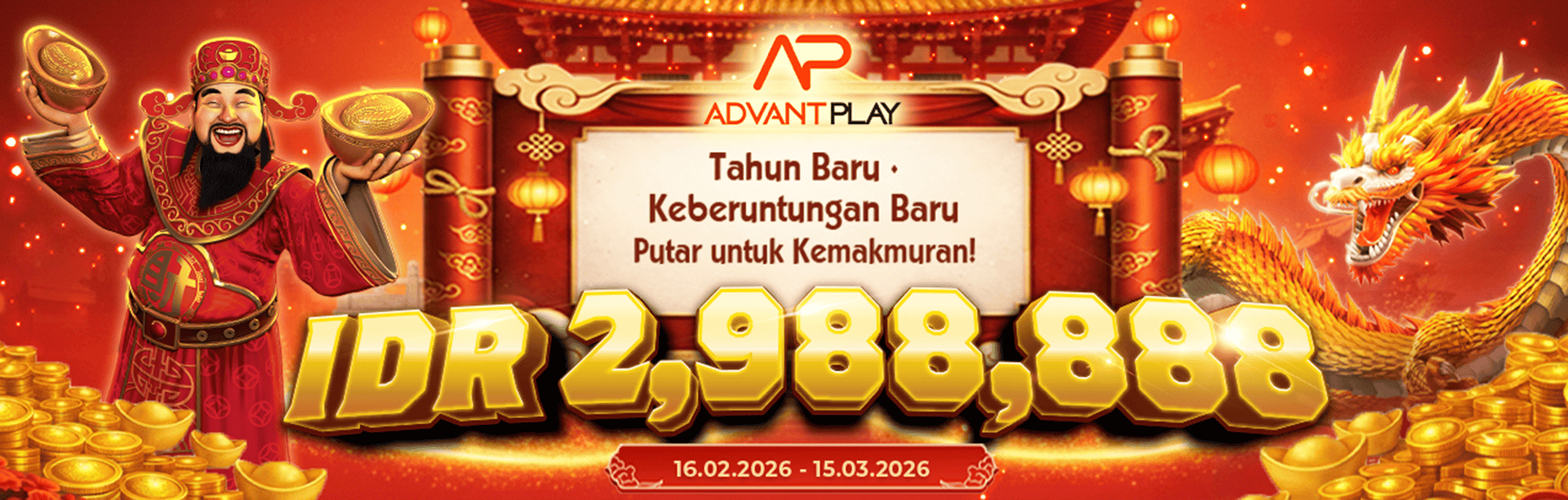 ADVANTPLAY - LUCKY LUNAR PROSPERITY FEST! SITUS Slot Gacor IJP88